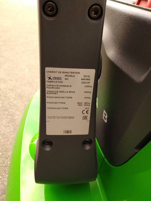gerbeur &eacute;lectrique CESAB S212L E000648