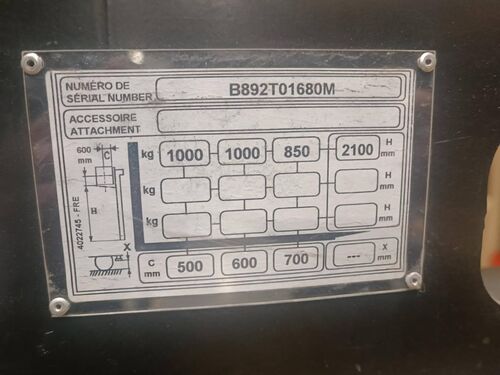 gerbeur &eacute;lectrique Yale MP20XD E003576
