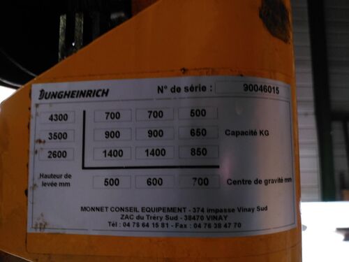 gerbeur électrique Jungheinrich EJC 14 3892