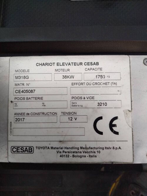 chariot élévateur diesel CESAB M335D 2401