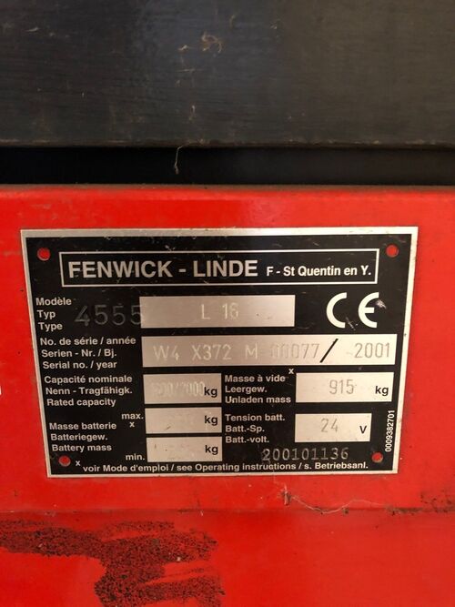 gerbeur &eacute;lectrique Fenwick L16 1033