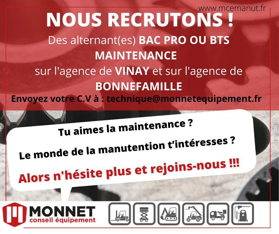 Nous recrutons des alternant(e)s