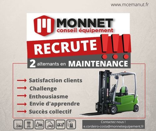 Recherche 2 alternant technicien de maintenance