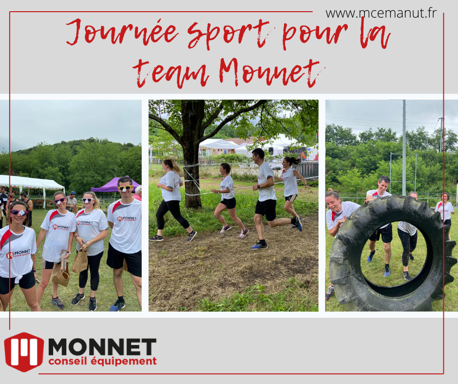 Journ&eacute;e sportive pour notre team Monnet Conseil Equipement !