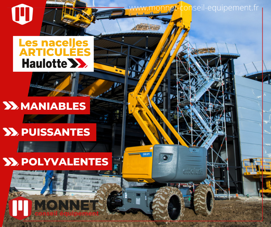 Nacelles articul&eacute;es Haulotte : L'outil indispensable pour vos travaux en hauteur !