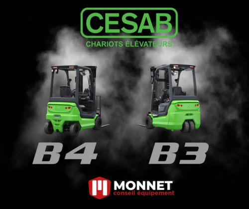 Nouvelle gamme CESAB B3 & B4 : l'innovation zéro émission arrive chez Monnet Conseil Equipement en Isère !