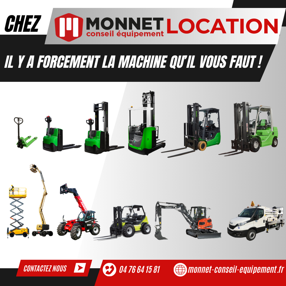 Location courte dur&eacute;e de mat&eacute;riel de manutention et d'&eacute;l&eacute;vation en Is&egrave;re