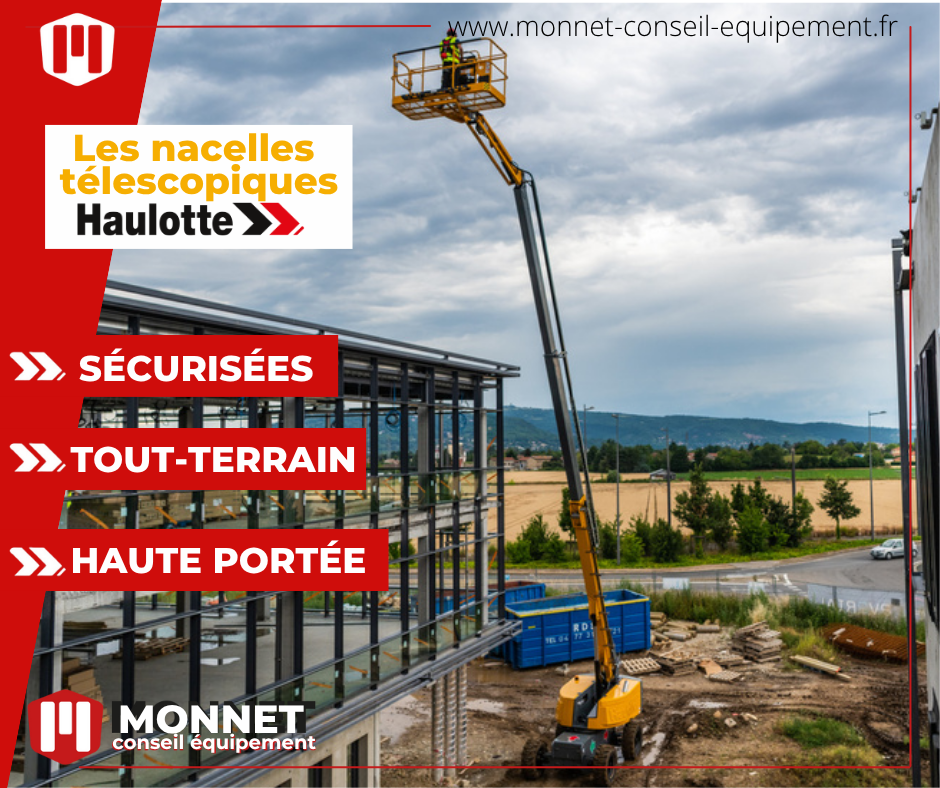 Nacelles t&eacute;lescopiques Haulotte : performance, port&eacute;e et s&eacute;curit&eacute; pour vos travaux en hauteur