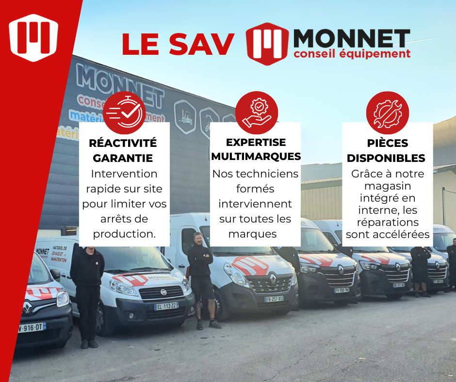 Un SAV r&eacute;actif, sur site, toutes marques et toutes machines de manutention